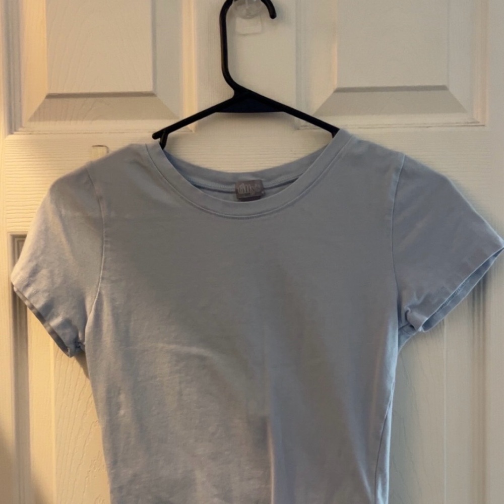 Tilly's Light Blue Crop Top